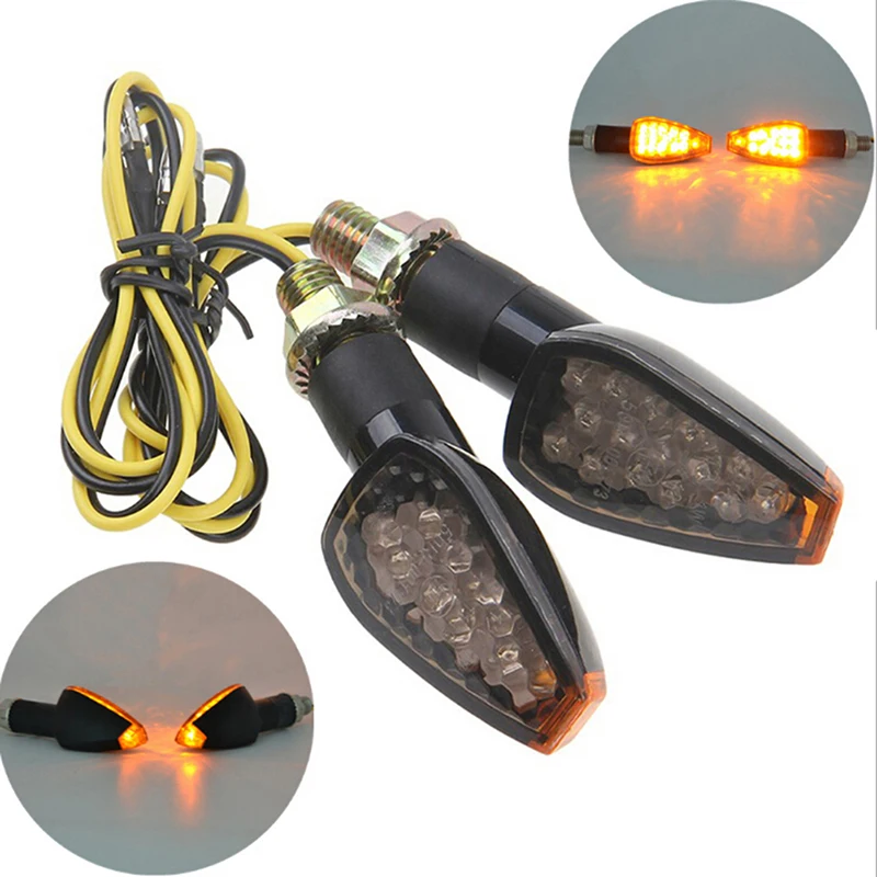 1PC Motorcycle Front&Rear Turn Signal Lights Steering lamp Super bright waterproof LED Steering light