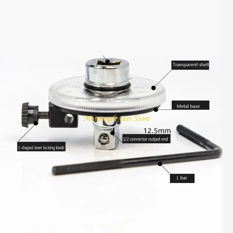 

U75F Inch Drive Torque Gauge 360 Degrees Rotations Measurer Hand Tool