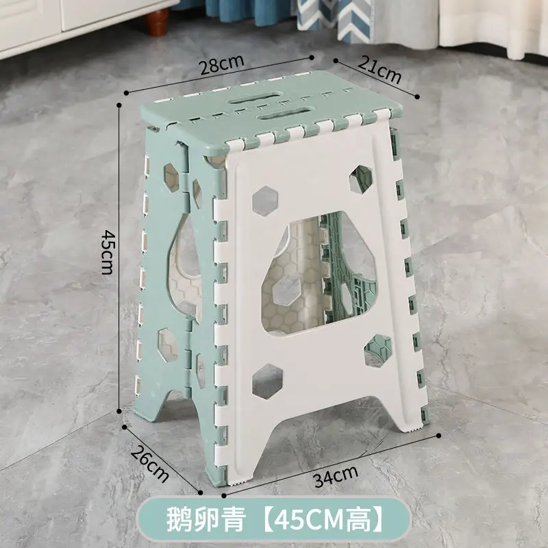 Heavy Duty Folding Stool-Portable Plastic Chair for Indoor/Outdoor Use Compact Camping Seats