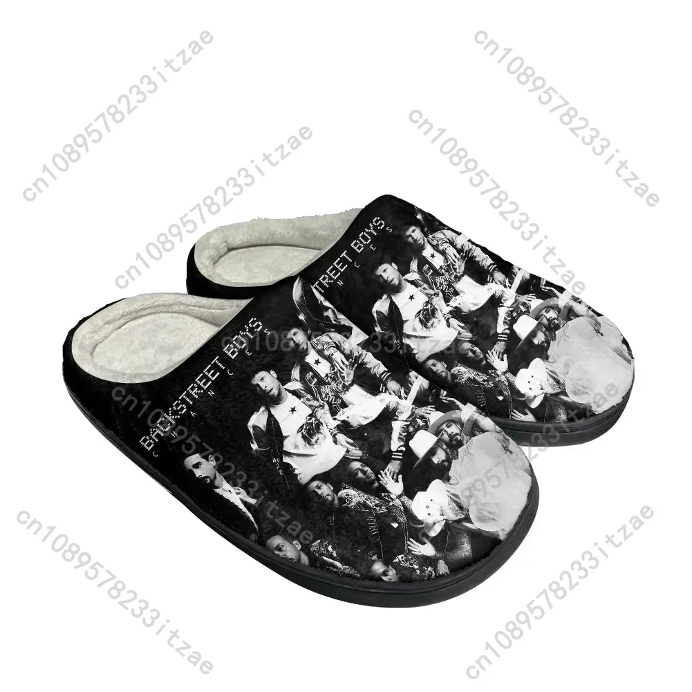 

Hot Backstreet Boys Fashion Cotton Custom Slippers Mens Womens Teenager Plush Casual Keep Warm Shoes Thermal Comfortable Slipper