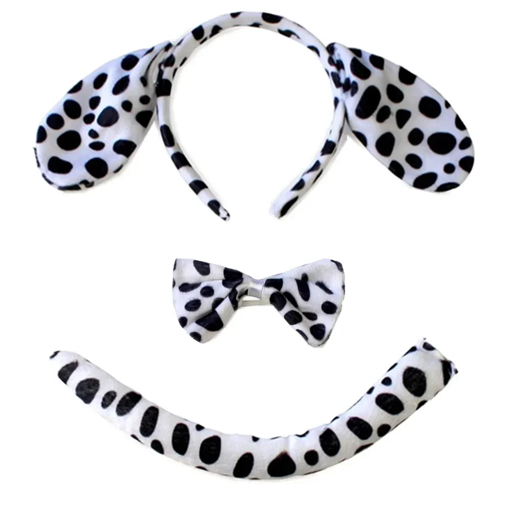 Dalmatian Dog Tutu Dress for Baby Girls White Black Spotted Animal Halloween Costume for Kids Toddler Puppy Dressing up Outfit