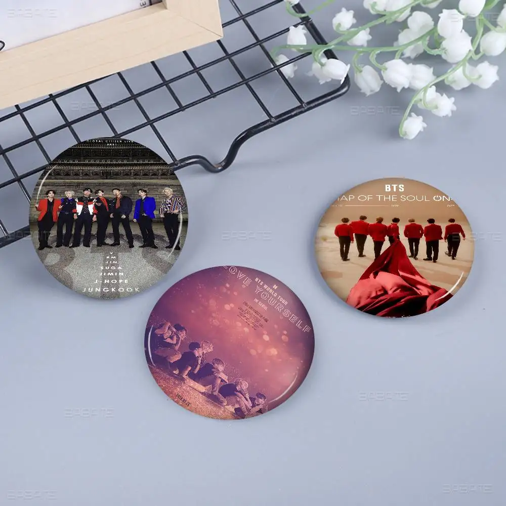 1PC Kpop Boys Group Badges Creative Tinplate Soft Button Pins Animal Icon Brooch Lapel Backpack Badge Accessories Pin