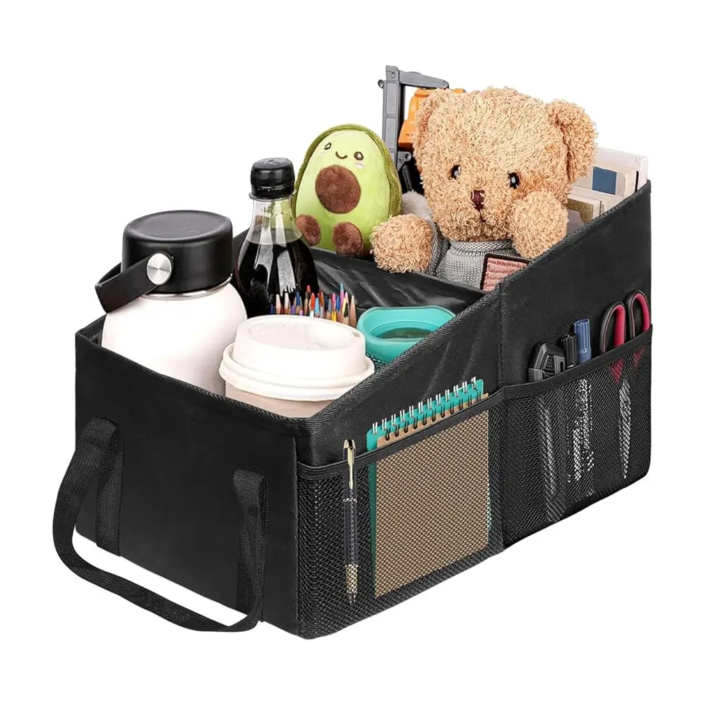 

Free Shipping Car Organizer, Car Backseat Organizer for kids, Car Organizer with Divide, Handles and Multiple Mesh Pockets, Pass