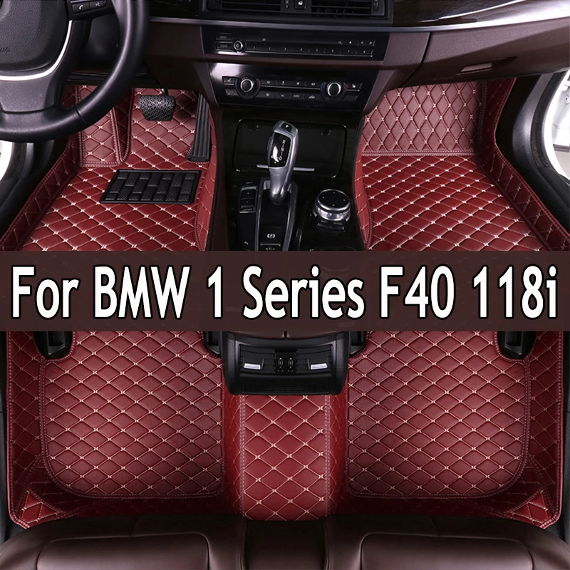 

Leather Car Floor Mat For BMW 1 Series F40 118i 116d 118d 2020 2021 2022 2023 5seat Waterproof Car Mats Full Set Car Accessories