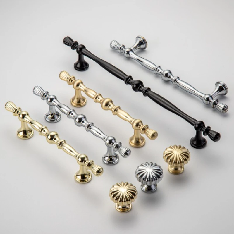 New Creative Cabinet Handle French Home Decor Wardrobe Door Handle Modern Simple Luxury Drawer Solid Furniture Handle