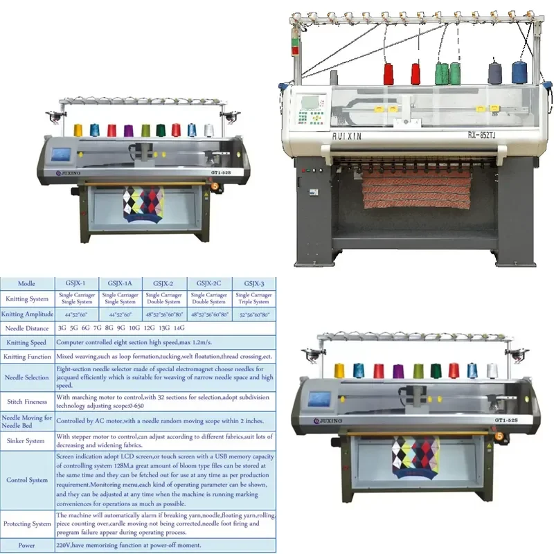 Industrial Computerized Flat Sweater Knitting Machine for Factory Use