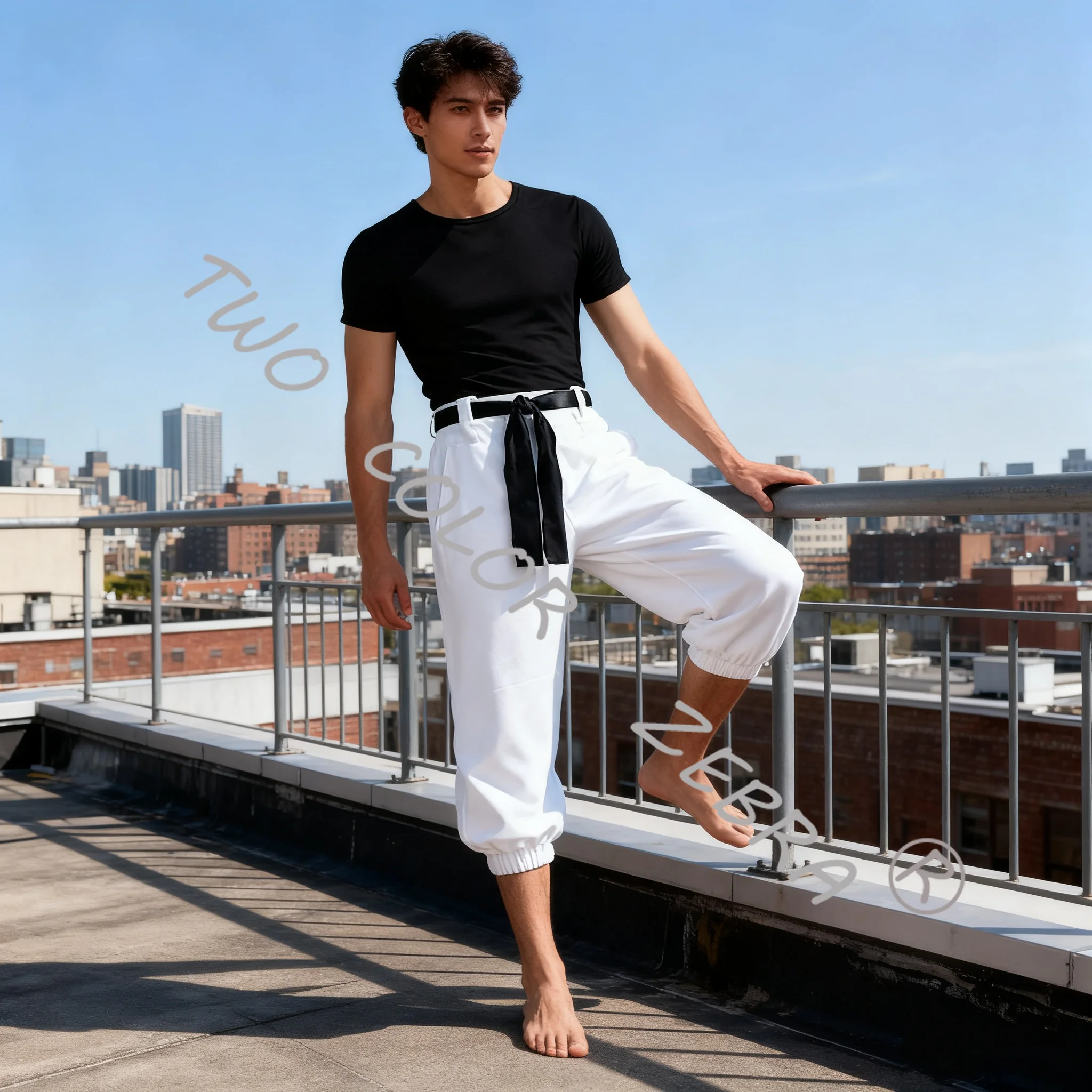 Manga Anime Jujutsu Kaisen Sezon 2 Satoru Gojo T-shirt Spodnie Garnitur Strój Cosplay Kostium Halloween Boże Narodzenie Prezent Dla Kobiet Mężczyzn