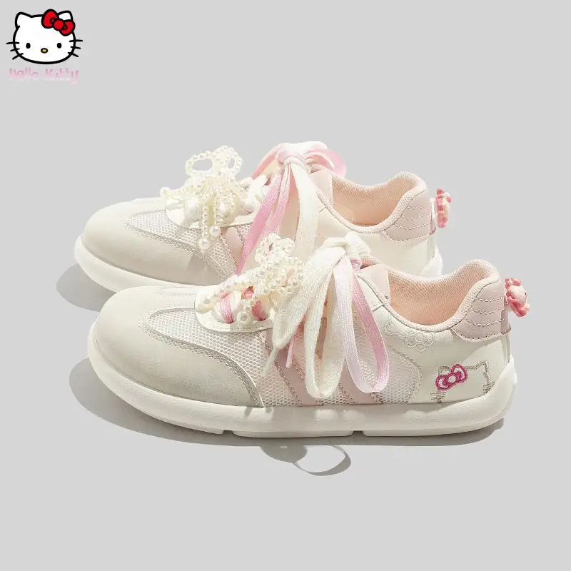

Sanrio Kawaii Hello Kitty подростковые кроссовки, осенние новые аксессуары с героями мультфильмов аниме, студенческая обувь для доски, дорожная повседневная обувь, спортивная обувь