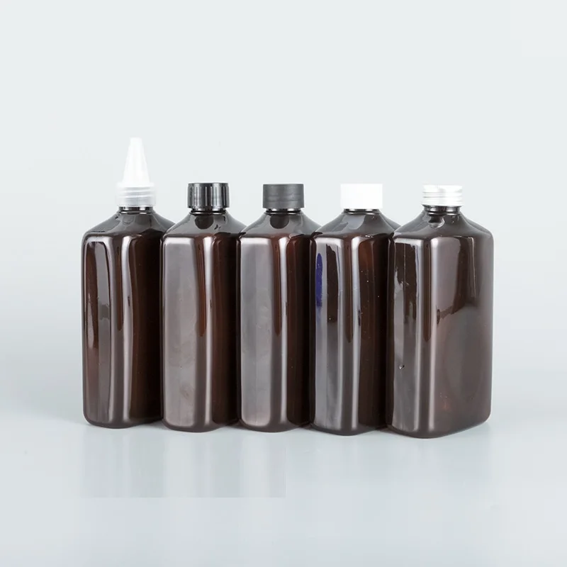 

10 pcs Empty Bottle Transparent Plastic Refillable with Cap Squeeze Bottle Refill Bottle
