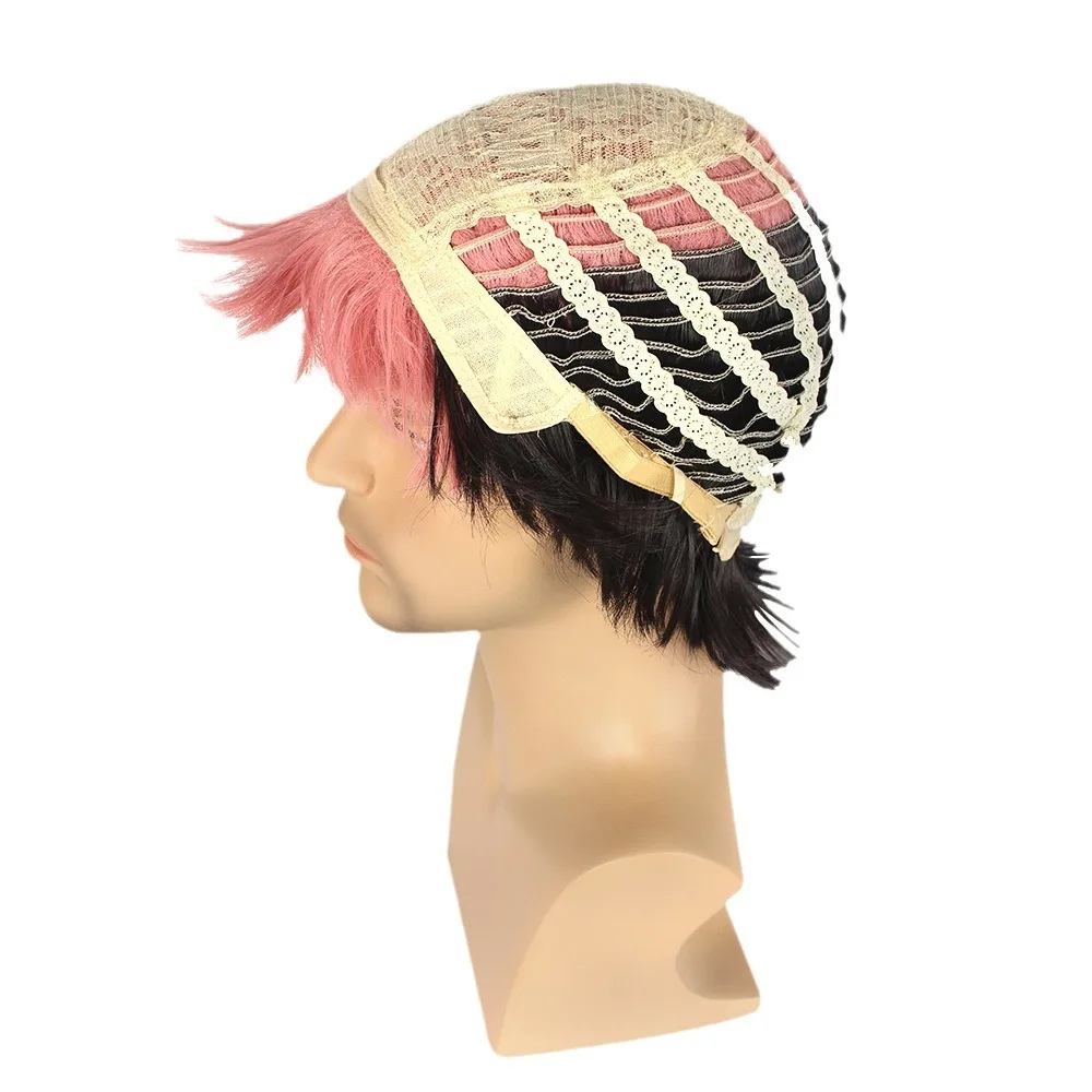 Peluca de Cosplay Itadori Yuji Ainme Jujutsu Kaisen, peluca de rendimiento de pelo para juego de rol para mujer