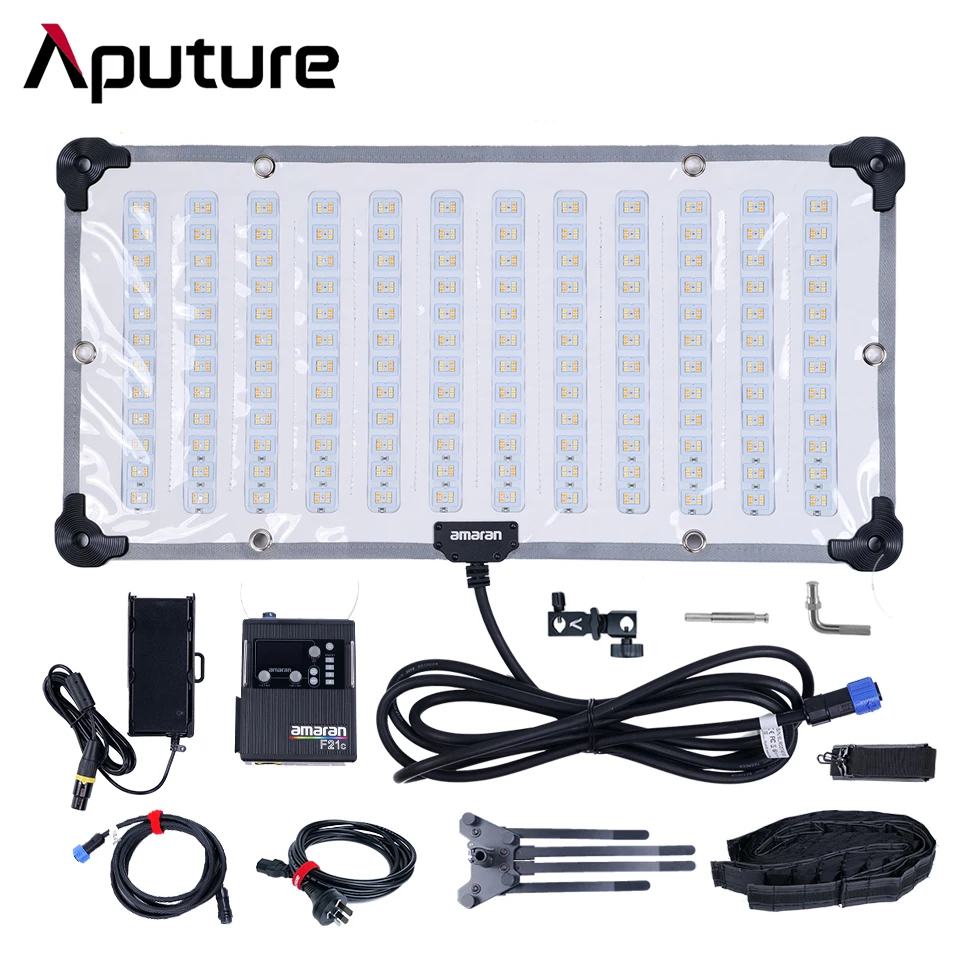 Aputure Amaran F22c/F21c Flexible Video Light 200W RGBww Full Color 2500-7500K Studio LED Photography Lamp with Storage Box