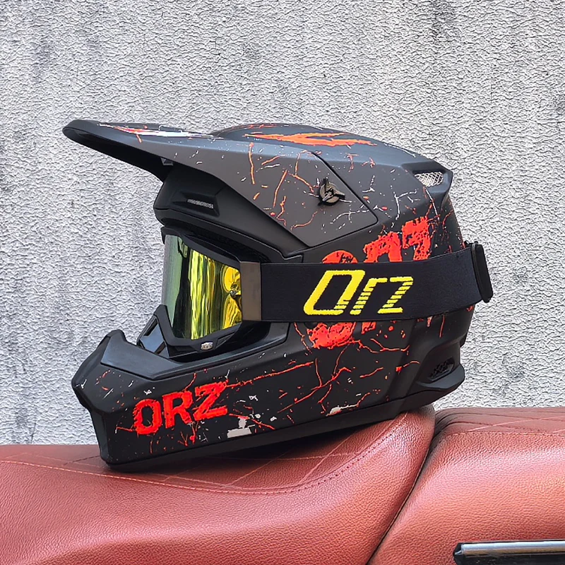 Off road racing motorcycle helmet bicycle speed drop DH full helmet rally off-road helmet image 5