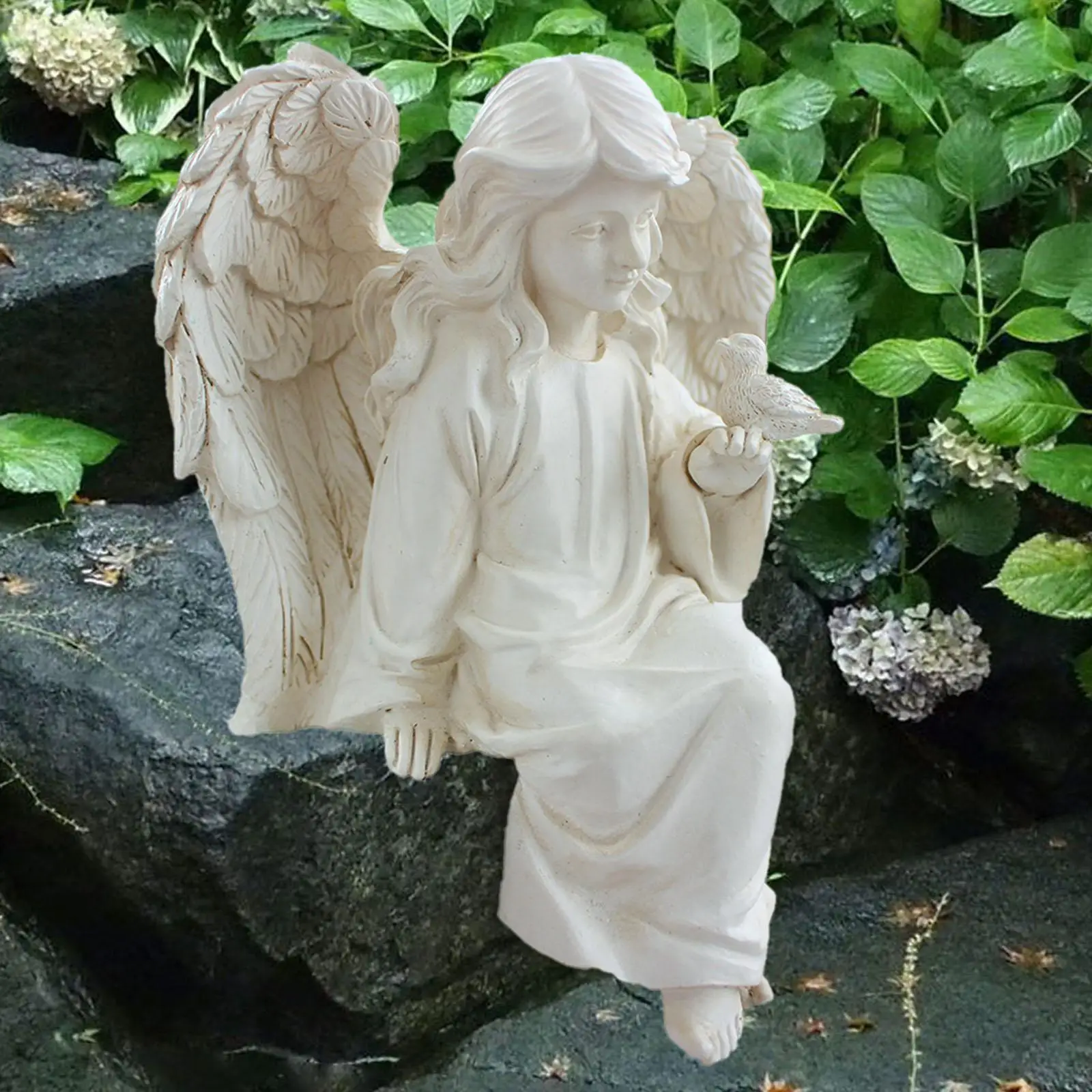 Praying Angel Statue Small Adorable Resin Angel Figurine Praying Angel Figurine for Home Shelf Yard Indoor Outdoor Patio