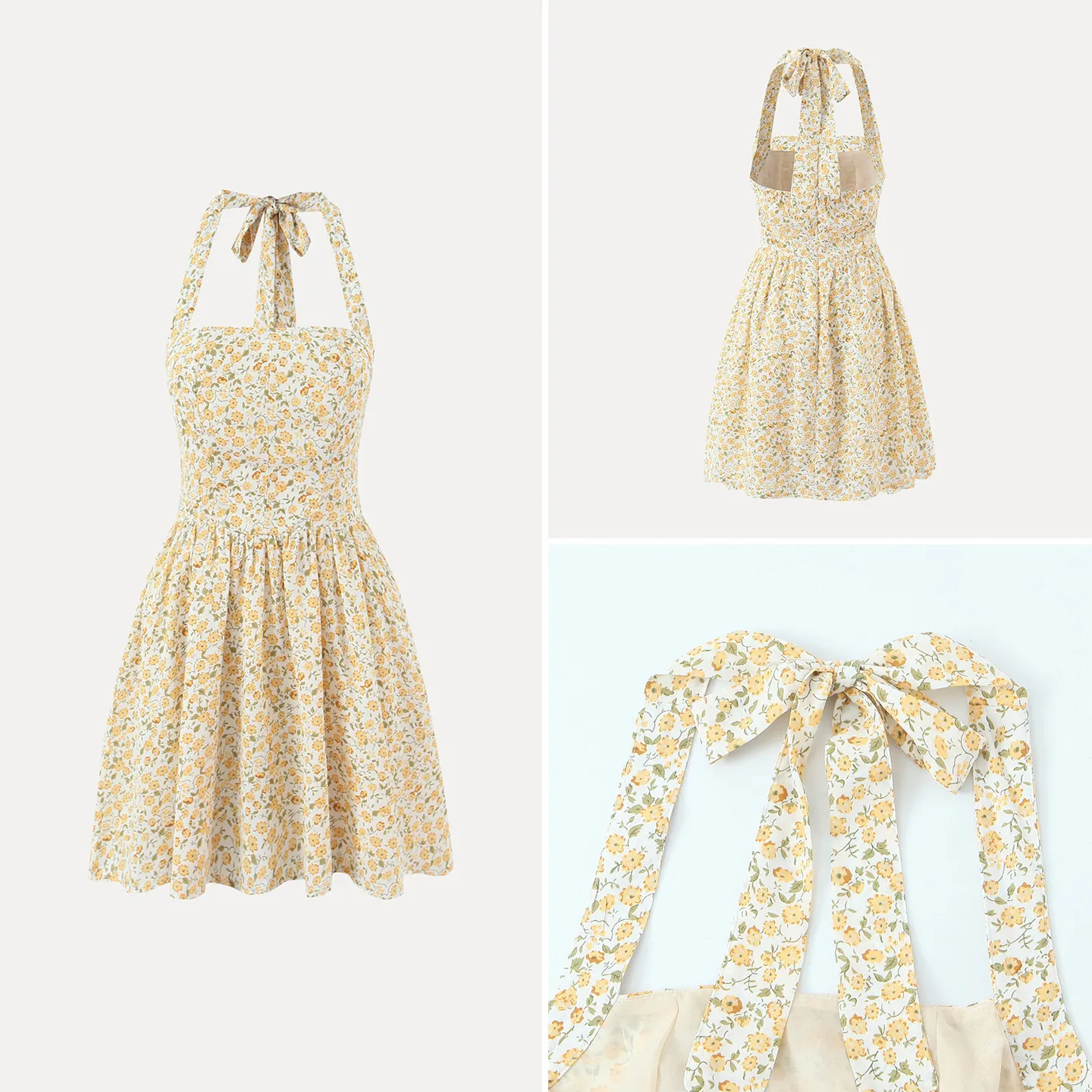 

Модное ретро-платье с цветочным принтом и открытыми плечами, женское, сексуальное, с вырезами и кружевной отделкой, весна-осень 2025