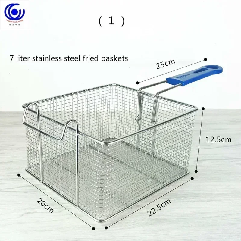 28 options Stainless steel fryer screen French fries frame square filter net encrypt colander shaped Frying basket fryers meshed