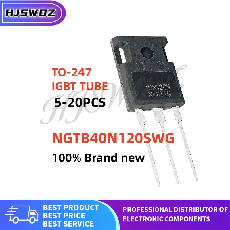5/10/20PCS NGTB40N120SWG 40N120S TO-247 IGBT tube for Inverter welding machine NEW
