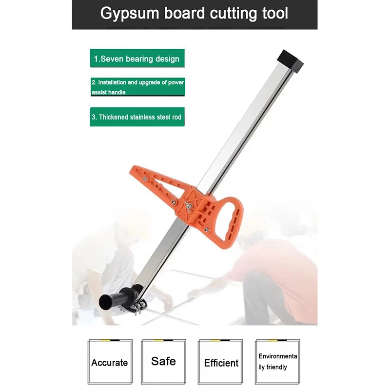 Woodworking Tool Drywall Manual Gypsum Board Cutting Artifact Roller Type Hand Push Drywall Cutting Tool Stainless Steel