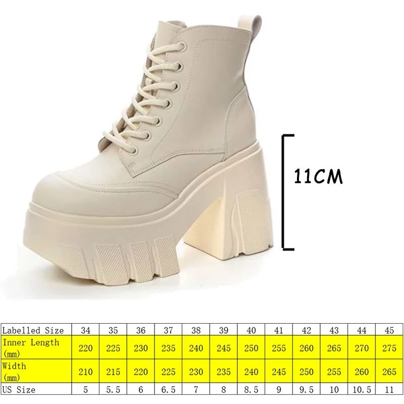 Fujin 11cm Microfiber Platform Wedge Motorcycle Boots Spring Shoes Fashion Leather Autumn Combat Boots Women Ankle Boots Booties