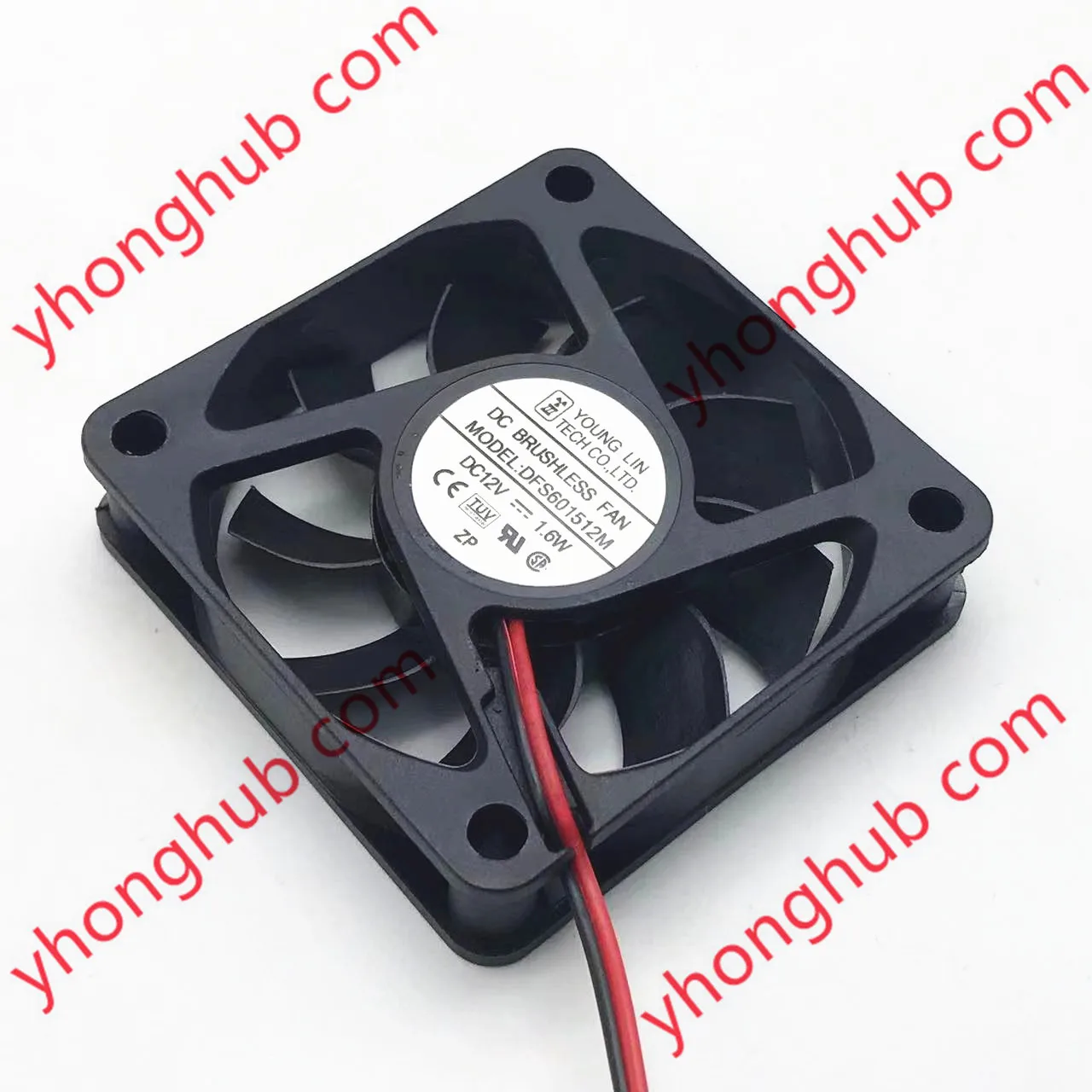 

Young Lin DFS601512M DC 12V 1.6W 60x60x15mm 2-Wire Server Cooling Fan