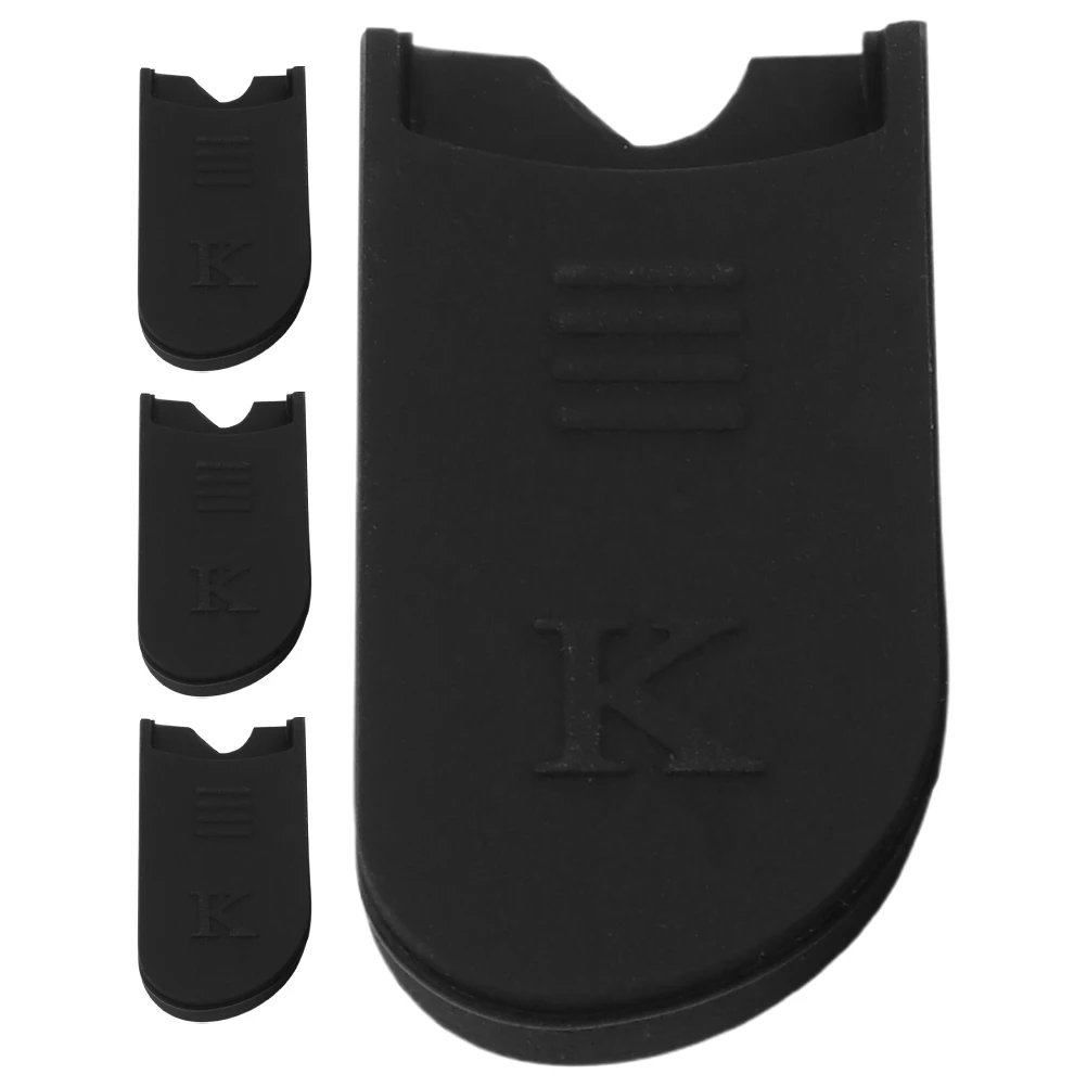 

4pcs Saxophone Thumb Rest Cushion: Soft Rubber Pad For Sax Clarinet Oboe Finger Cover Reduces Fatigue Prevents Slippage