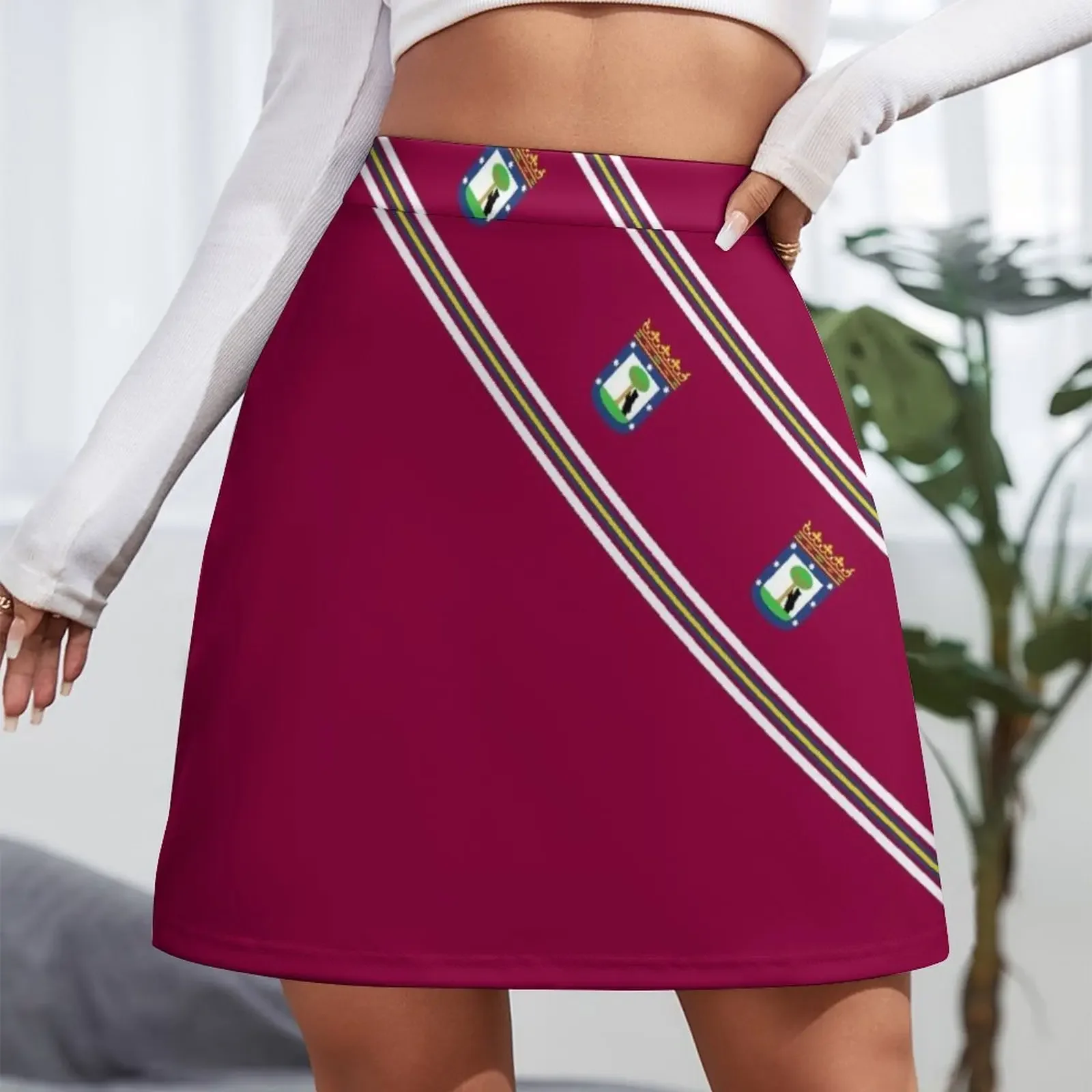 Madrid City Flag Stickers, Gifts and Products Mini Skirt micro mini skirt extreme School skirt luxury evening dresses 2024