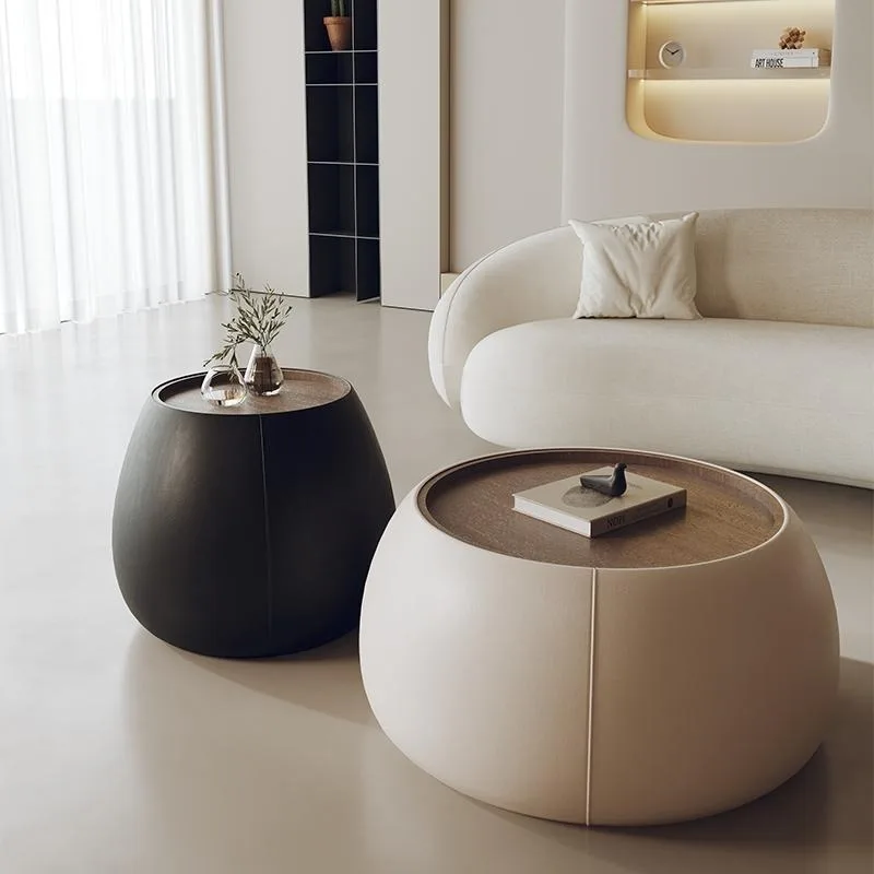 

Italian Storage Coffee Tables Luxury Design Sets Unique White Nordic Side Table Round Unique Cute Stolik Kawowy Furniture