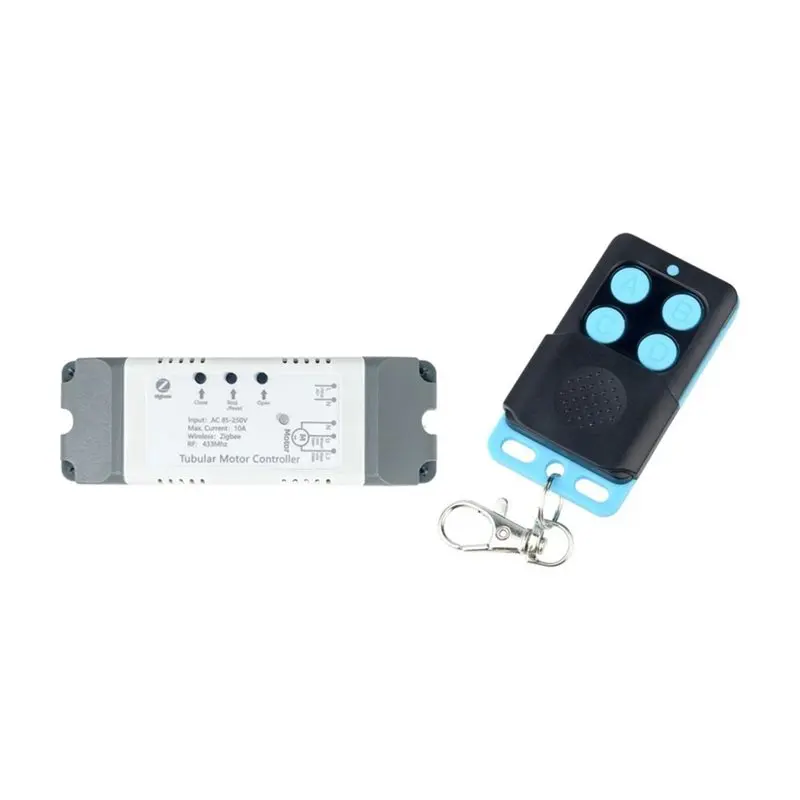 CJSD-Tuya Zigbee Smart Home Relay Tuya Motor Module AC85-250V Inching Self-Locking Timer Switch+ Remote Control