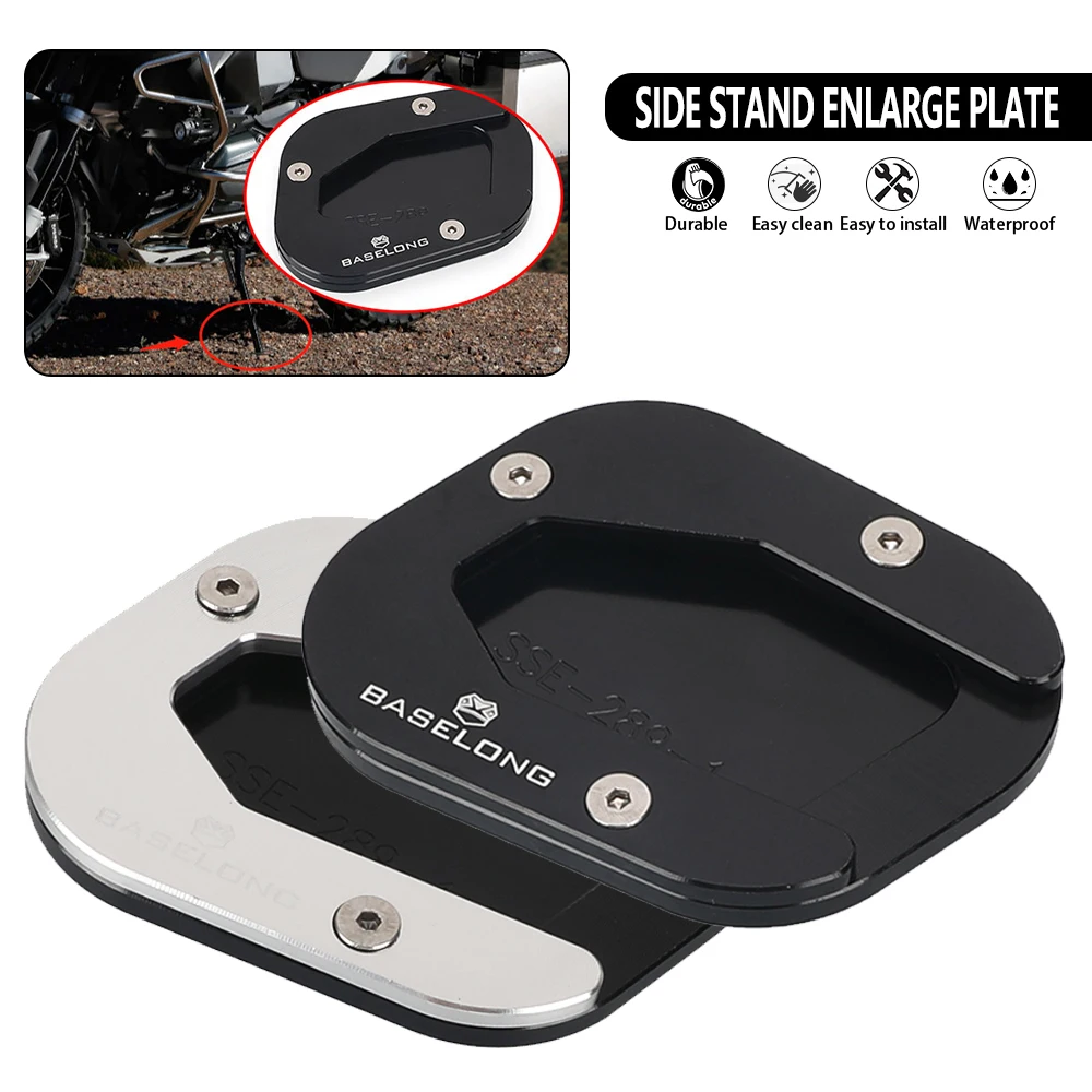 For BMW R1200GS 2004 - 2008 2009 2010 2011 2012 R 1200 GS R 1200GS GS1200 Motorcycle Kickstand Side Stand Extension Support Pad