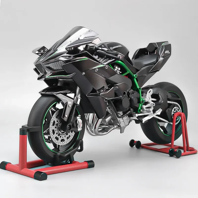 Spray1:6 Kawasaki Ninja H2R Alloy Metal Diecast Motorcycle Model Car Outdoor Sports Classic Sentiment Collect ornaments