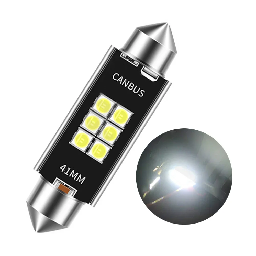 C10W C5W LED-Glühbirne Festoon 31/36/39/41mm LED CANBUS 12V 6500K 1200LM Superhell Weiß Auto-Innenraumbeleuchtung Kennzeichenbeleuchtung