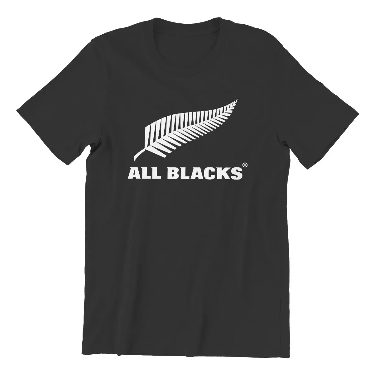 2024 Summer All Blacks Rugby T Shirts Men Cotton Humor T-Shirts Round Collar Tee Shirt Short Sleeve Clothing Birthday Present