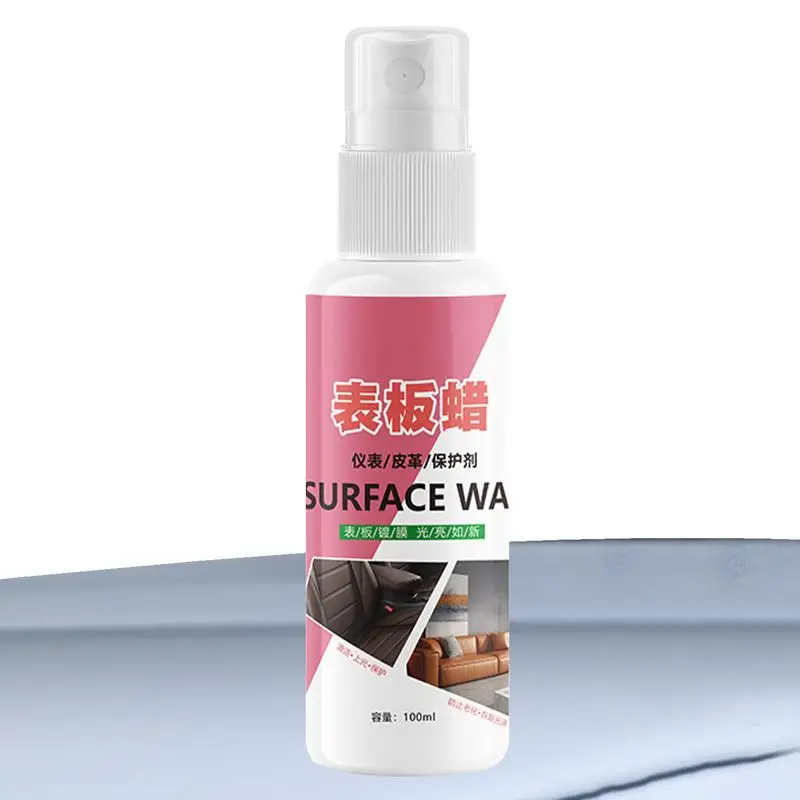 

Interior Car Cleaning 100ml Refurbishing Agent Car Polish Dust-Proof Car Dashboard Cleaner Automotive Interior Cleaner For