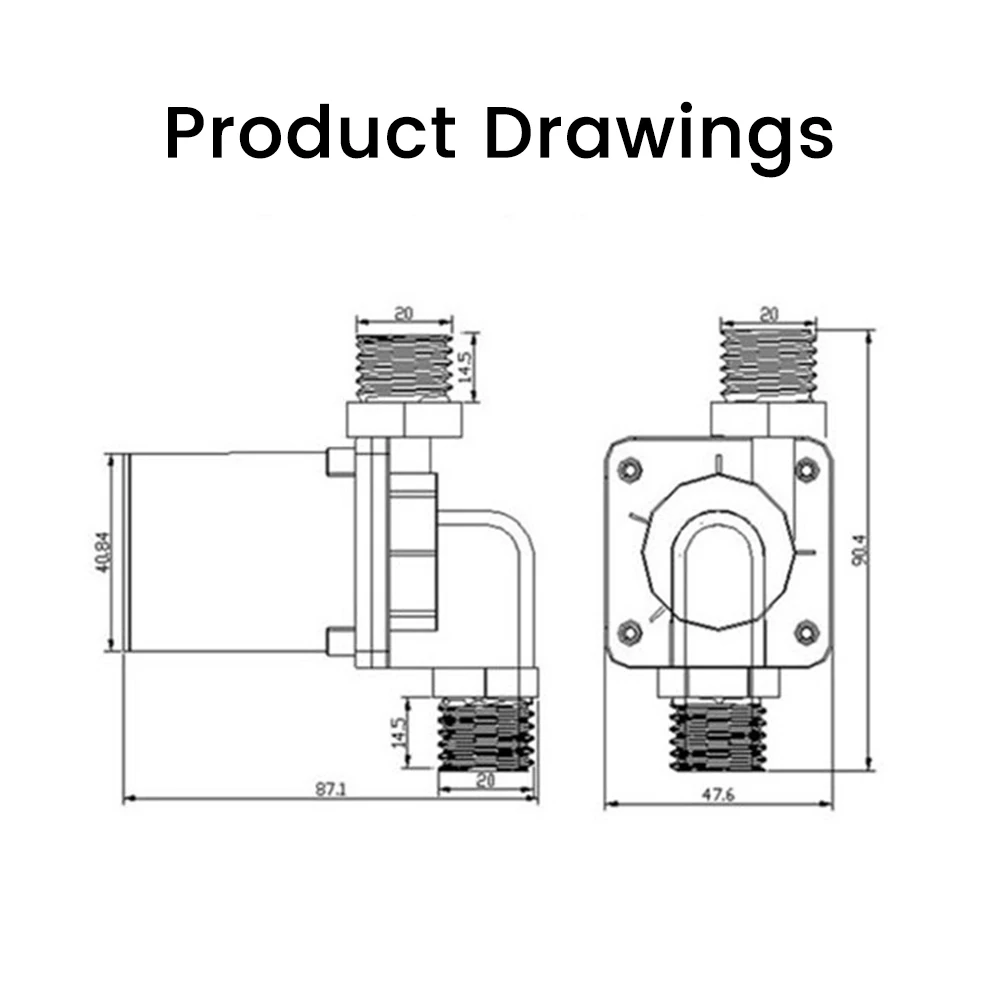 DC 12V 24V bürstenloser Solar motor Wasserpumpe Warmwasser bereiter Dusche Fußboden heizung Drucker höhungs pumpe Mikro-Tauch umwälzpumpe – Detail 8