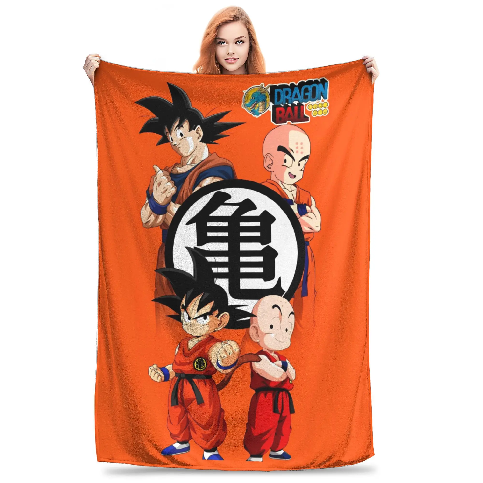 Dragon Ball Blanket Anime Goku Pattern Soft Throw Blankets for Bed Bedroom Quilt Air Conditioning Personalised Warm Bedspread view 6
