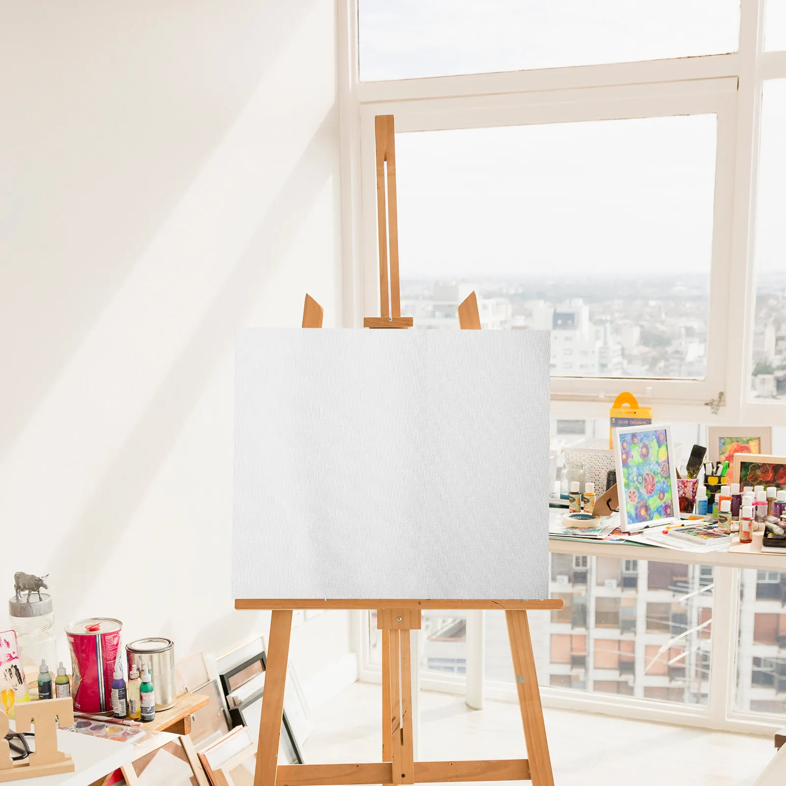 

10Pcs Oil Painting Canvas Sheets Cotton Hanging Drawing Canvas for Students Beginners Artists Portable Creative Painting