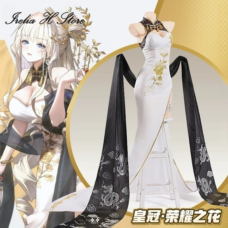 Irelia H Anime Ni Alice‌ kke Cosplay Costume Alice‌ White Dress For women Halloween Costume