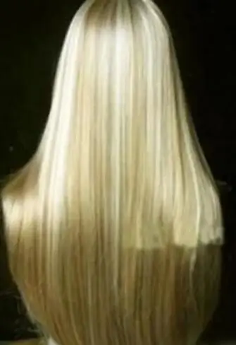 Beautiful Fashion long mixed blonde straight hair wig