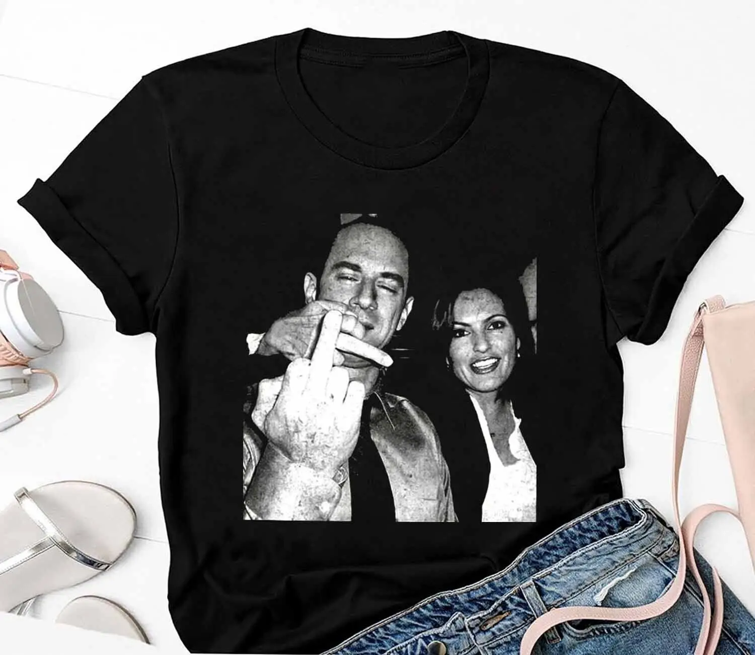 Vintage Elliot Stabler And Olivia Benson T-Shirt