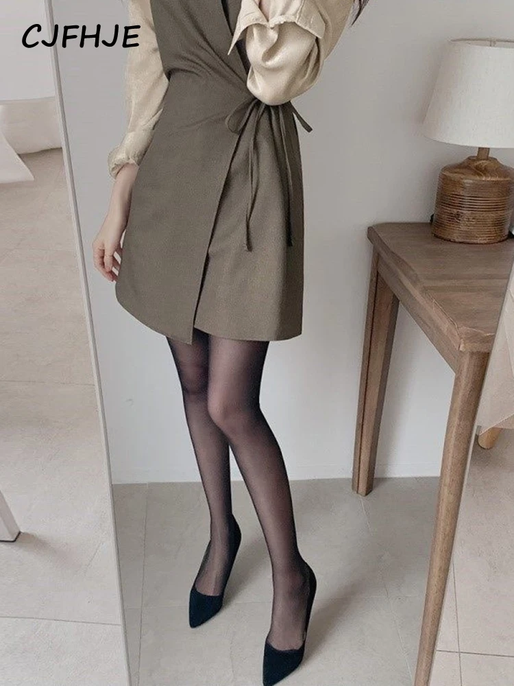 Two 2-Pieces Outfits Suits Autumn Chic Cute Dress Women Long Sleeve Single Breasted Button Shirt Dresses Fenimine Vestidos