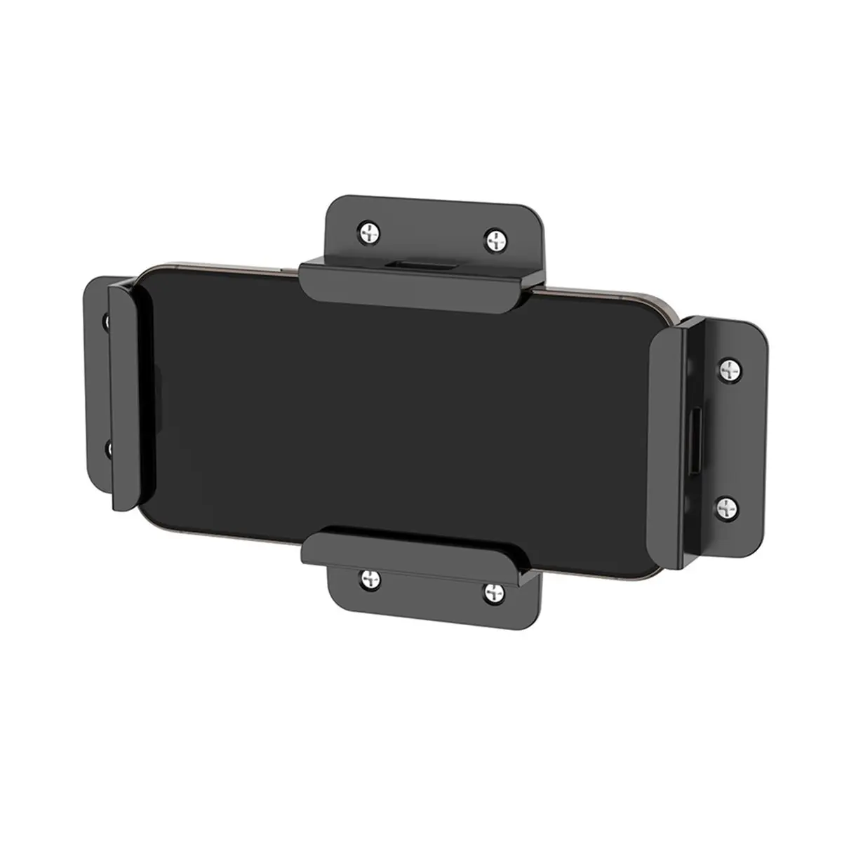 Wall Mount Lock Holder for Tablets, E-Reader, Phone, Adhesive or Screws Install for Cooking Working Relaxing
