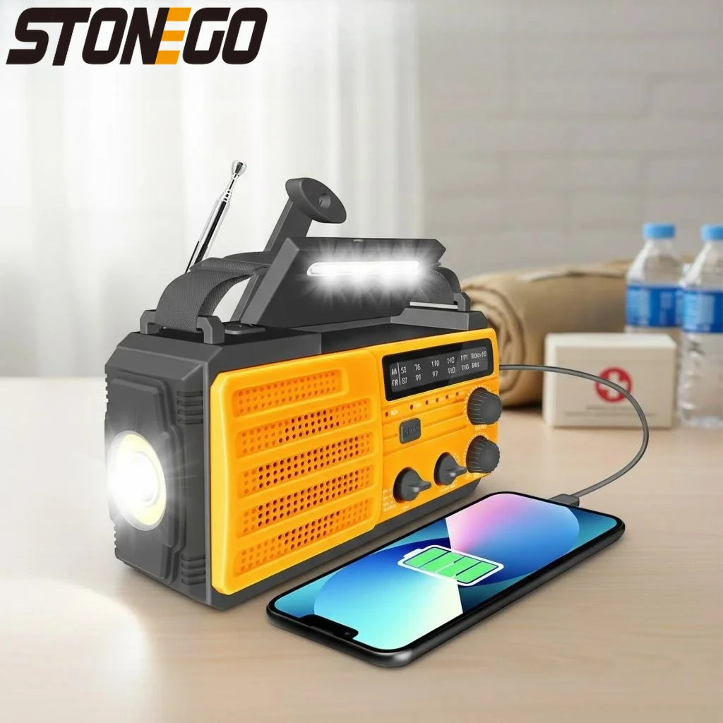 high-power-led-hand-crank-emergency-flashlight-solar-rechargeable-radio-survival-gear-self-defense-alarm-tactical-light