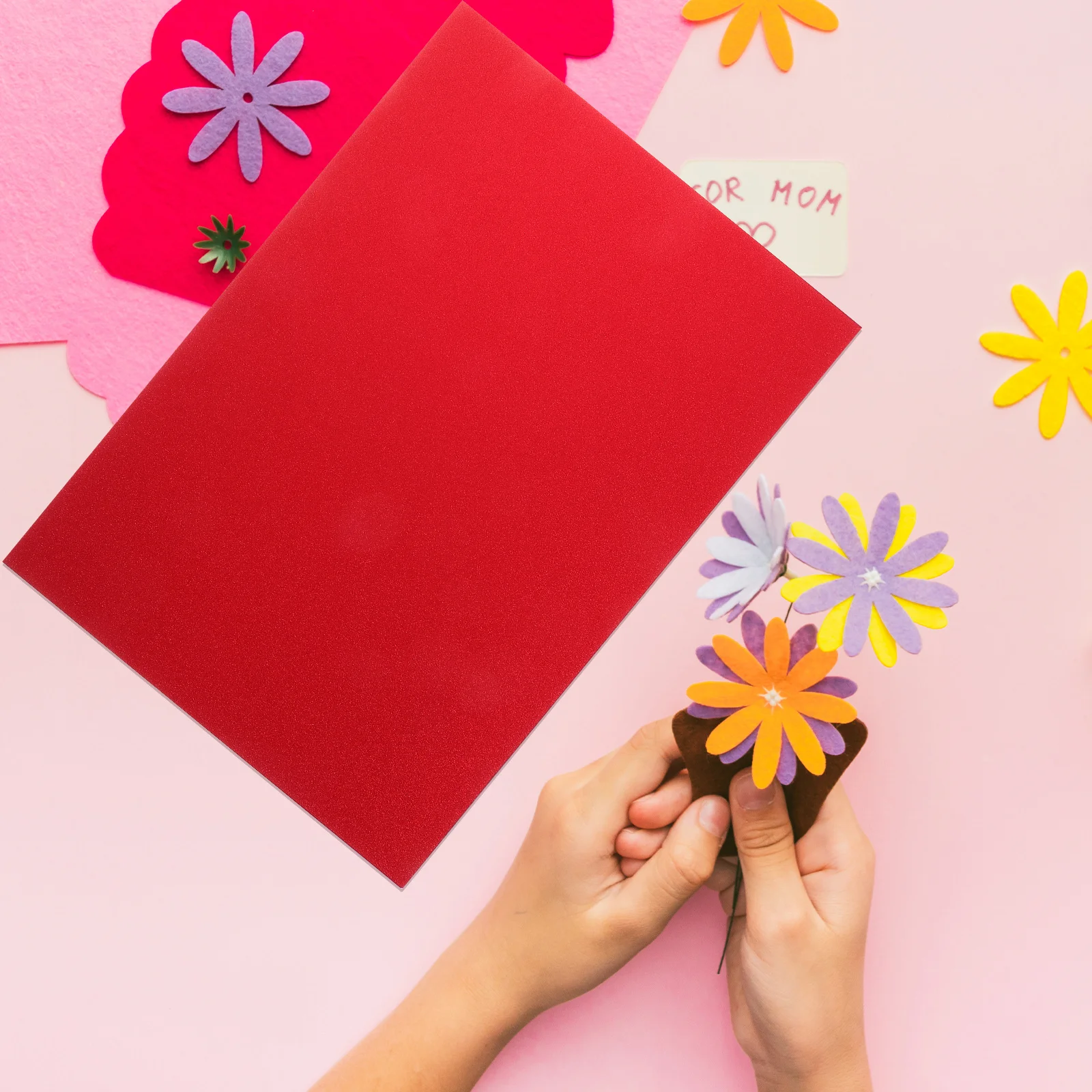 

10pcs Flashing Paper Glitter Cardstock Shiny Origami Sheets For Diy Crafts Cards Scrapbook Decorations Art Projects Red