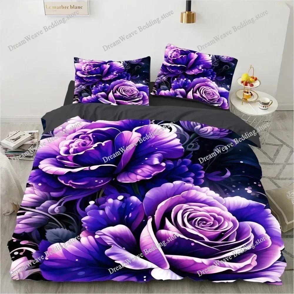 3D Print Luxury Duvet Cover Floral Exotic European Bed Set Design Retro Comforter Bedding Sets for Bedroom Quilt Cover519519