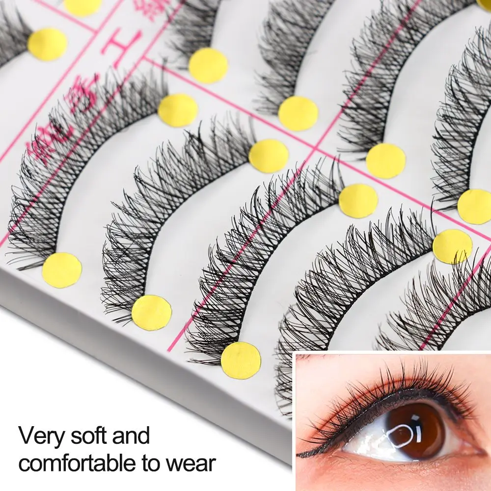 Beauty Eye Makeup Tools Reusable Natural Soft False Eyelashes Eyelashes Extension Wispy Long