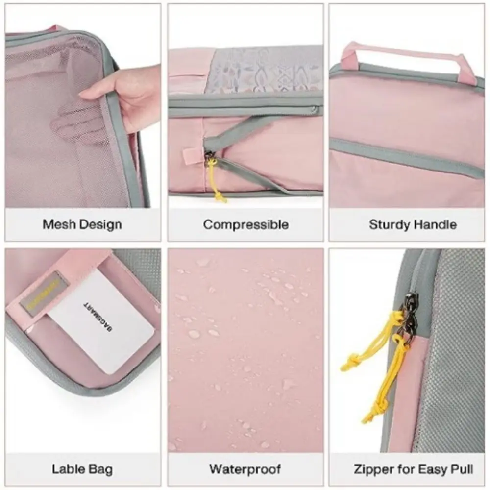 Portable Travel Compression Packing Expandable Space Saving Luggage Organizer Carry On Storage Bag Women Men