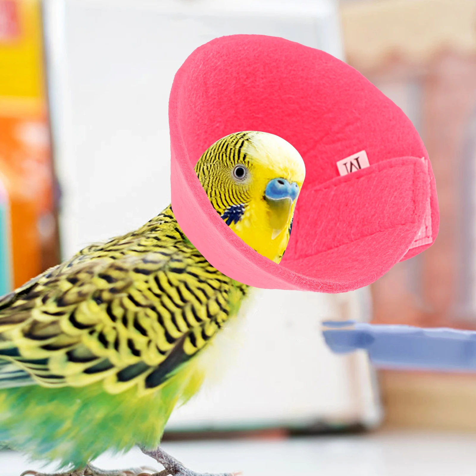 

Parrot Anti Bird Collar Protective Parrot Cone Felt Cloth Bite Collar Medium Bird Anti Pecking Cone Birds Neck B Pet Supplies
