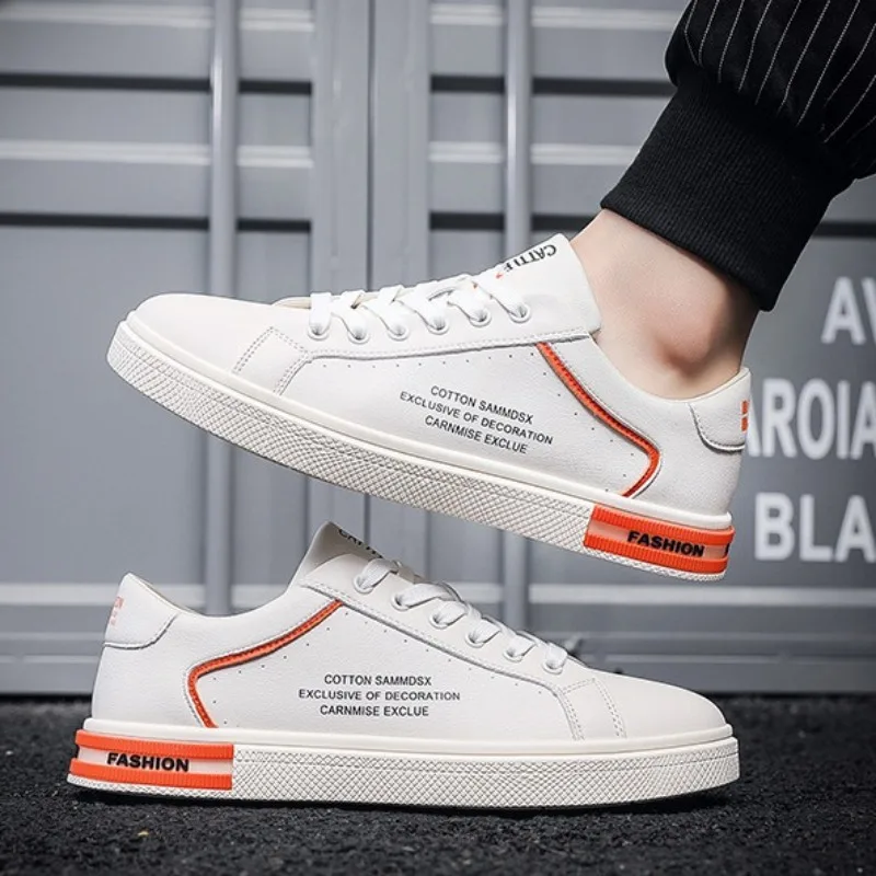 

Light and Breathable Sneakers Men's Shoes,2025 New Fashion Board Platform Shoes,low Top Soft Soled Student White Shoes Кроссовки
