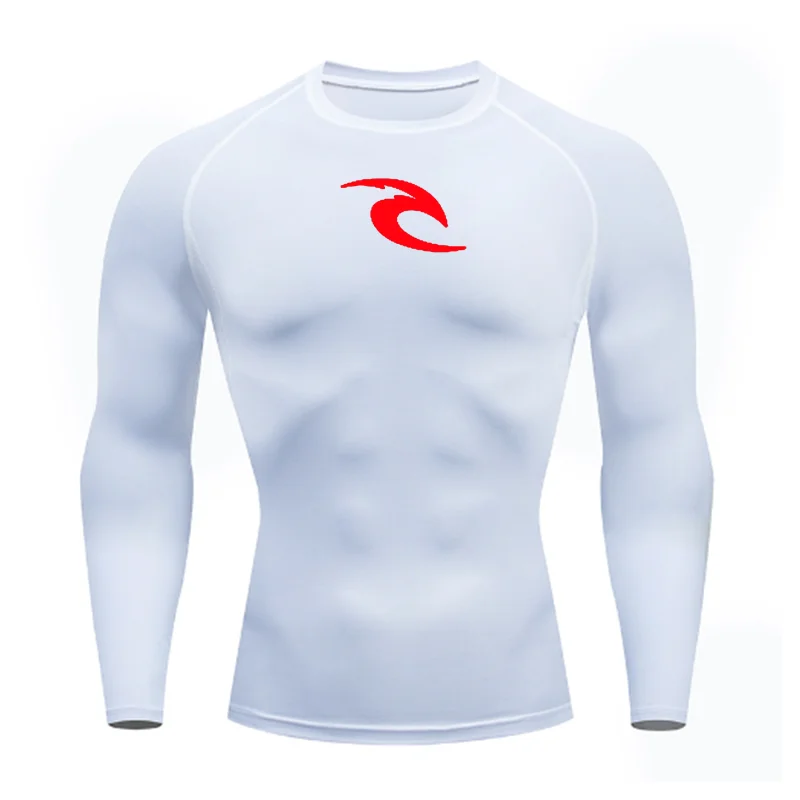 2024 Men\'s Long Sleeve Compression Shirt MMA Fitness Sport Running Gym Comfortable Fashion Breathable le Athletic Quick Dry Tops