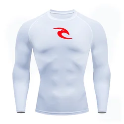 2024 Men's Long Sleeve Compression Shirt MMA Fitness Sport Running Gym Comfortable Fashion Breathable le Athletic Quick Dry Tops