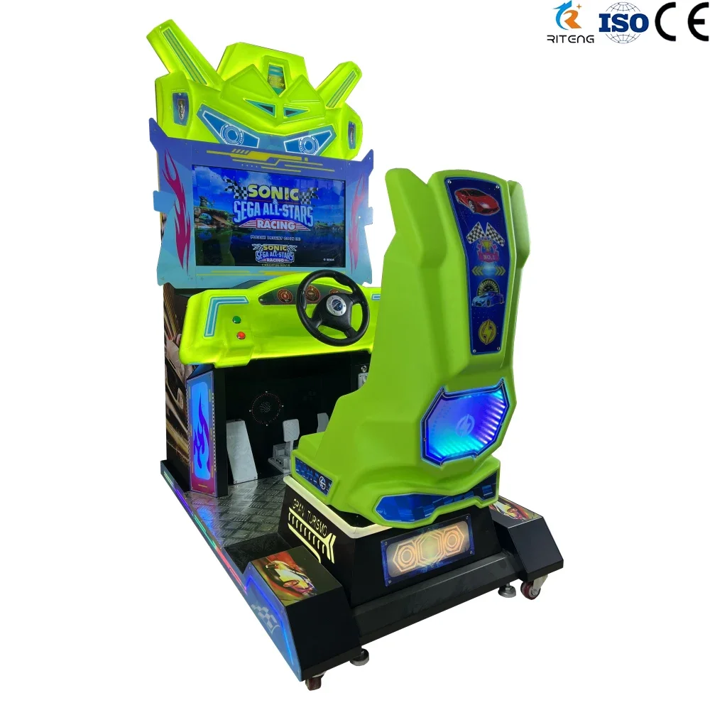 Riteng Factory Price Coin Operated Arcade Racing Game Machine Simulation Arcade Game Racing Machine